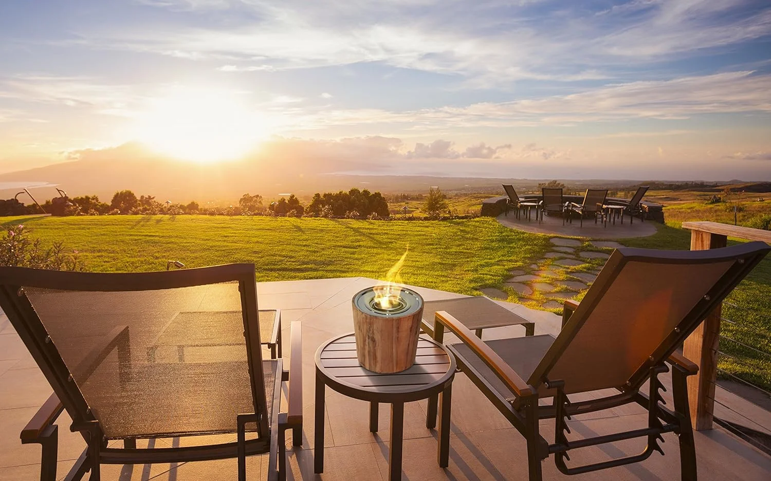 Fireplace - Sag Harbor Teak Fire Bowl