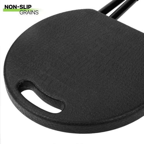 Magshion Set of 6 Foldable Stool with Handle Indoor Outdoor 6 Pack Folding Stool Sturdy 230lbs Capacity, 18 Inch Black