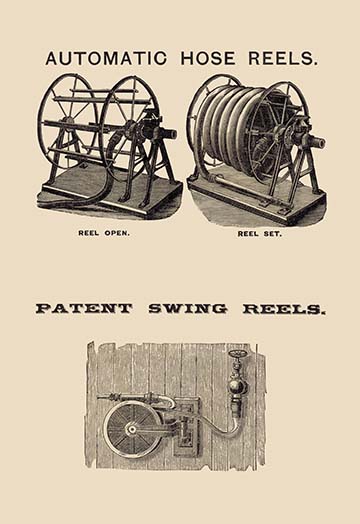 Automatic Hose Reels and Patent Swing Reels Fine art canvas print (20