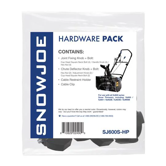 Snow Joe SJ600 Series Snow Throwers Hardware Pack