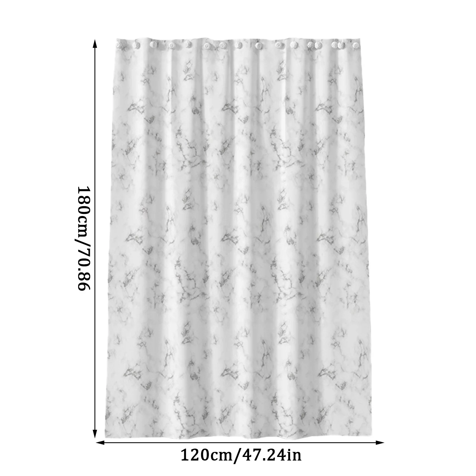 DYWADE Outdoor Wall Decor Printed Fabric Shower Curtain Thickened Waterproof Cloud Shower Curtain with Hook One Size