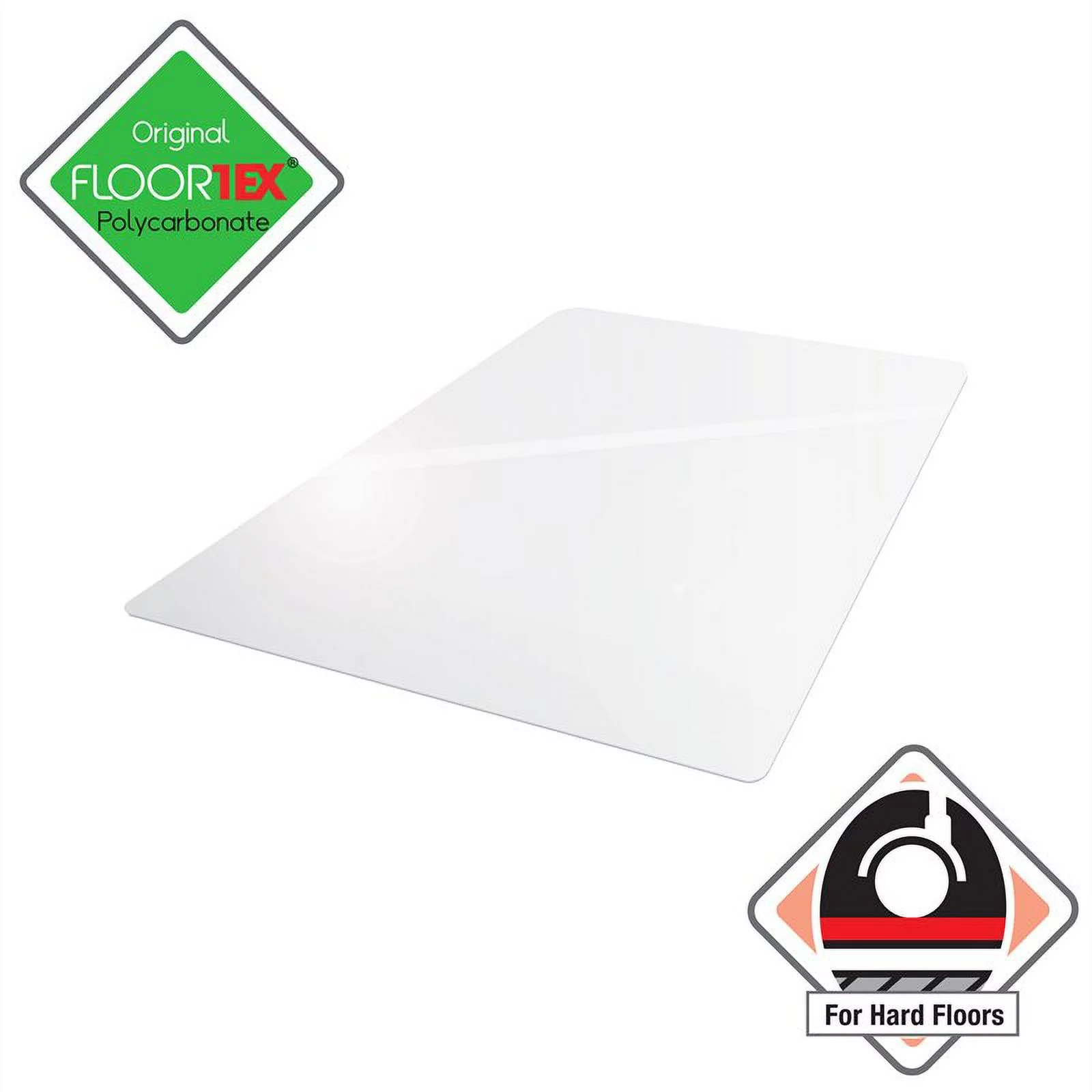 Ultimat® XXL Polycarbonate Square Chair Mat for Hard Floors - 60