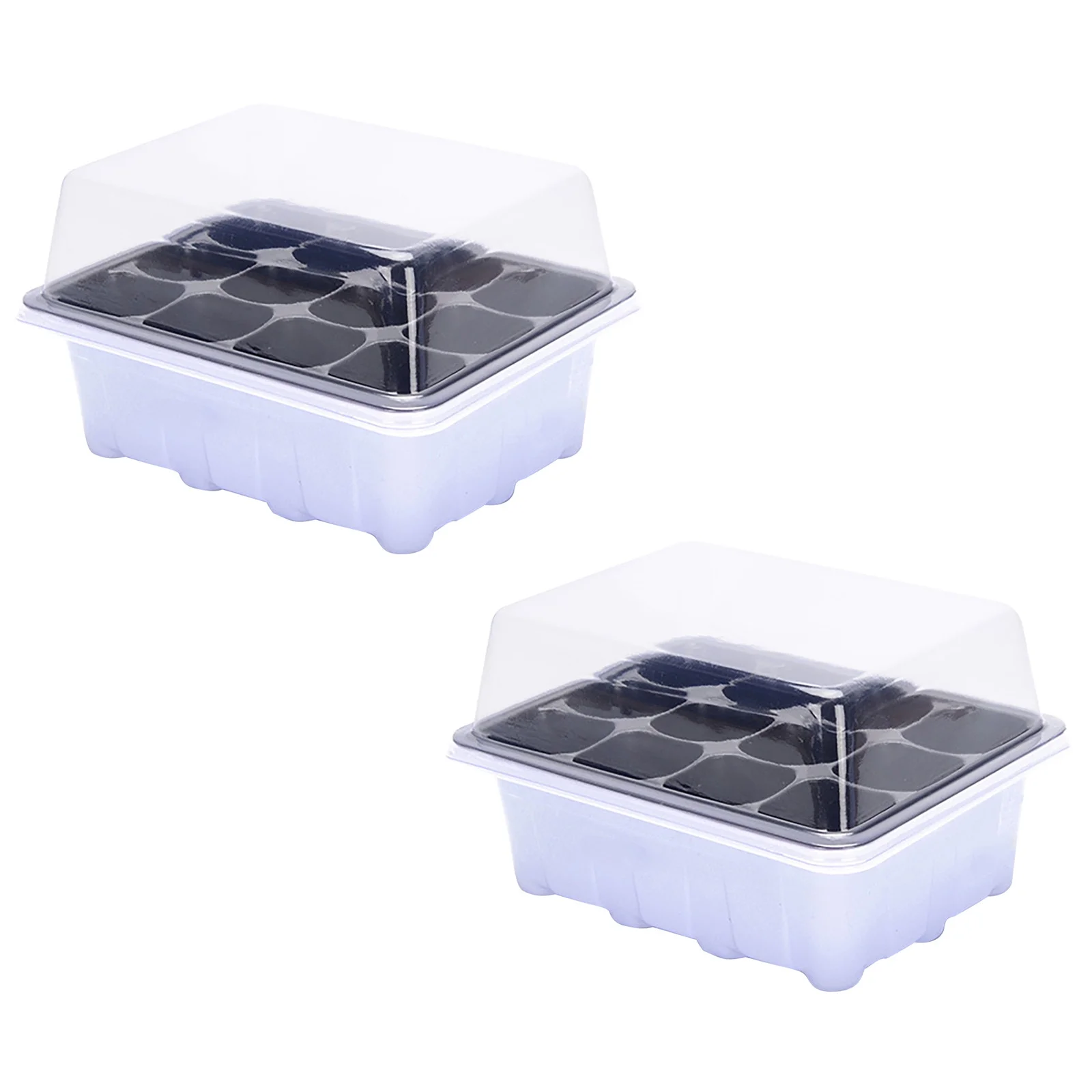 Dengmore Indoor Propagation Box Mini Greenhouse Propagation Set Tray With Lid 1/2/5PCS for Home