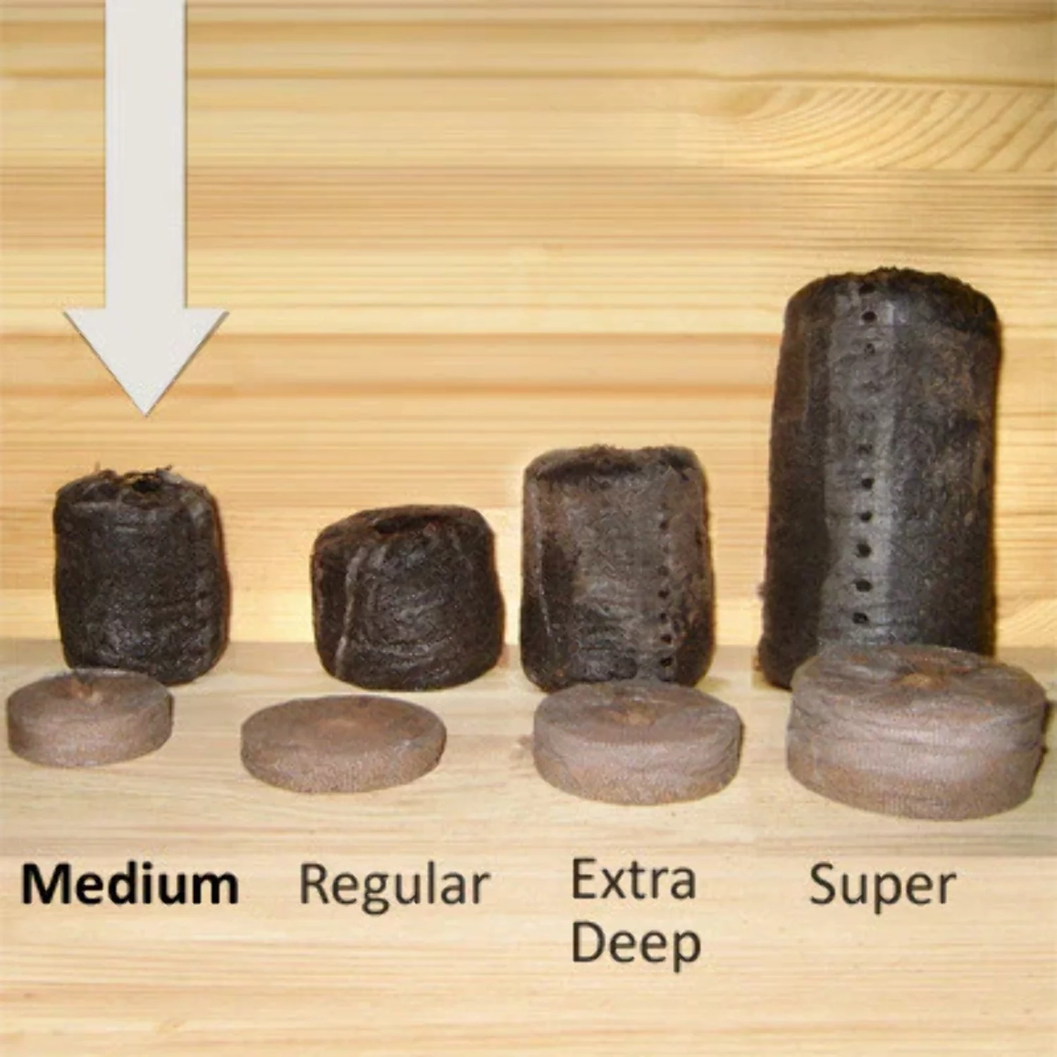 Jiffy Medium Pellets, Peat Pellets for Seed Starting, Add Water to Expand - 50-Count