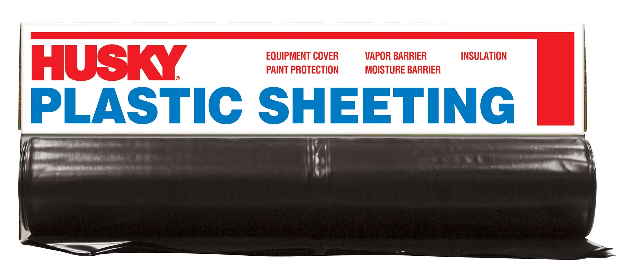 Husky CF0610B 10' X 100' 6 mL Black Plastic Sheeting