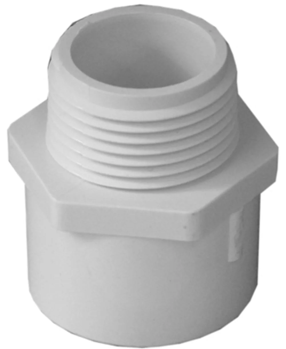 Charlotte Pipe PVC 02109 0800HA Pipe Adapter, White, Each