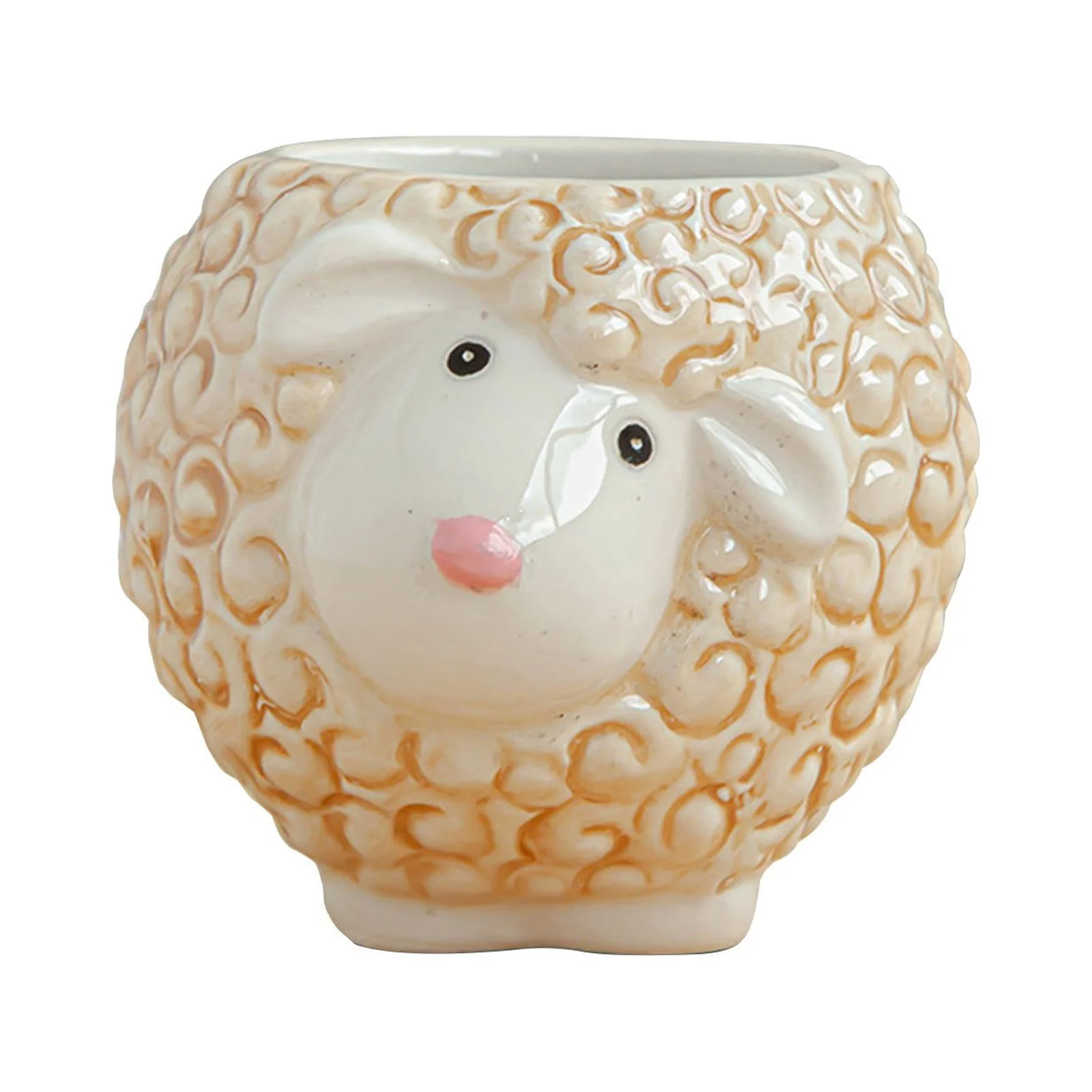 Ceramic Cartoon Flowerpot Simple And Cartoon Fleshy Flowerpot Gardening Potted Plant Fleshy Flowerpot Animal Flowerpot