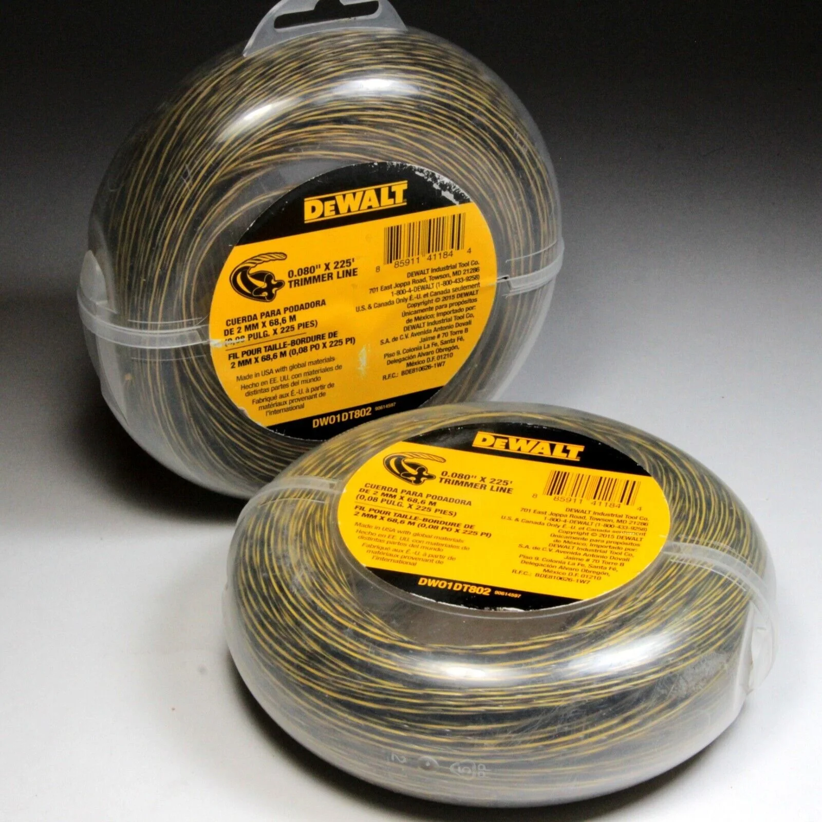 Dewalt DWO1DT801 String Trimmer Line, 50 Feet by 0.080 Inch,