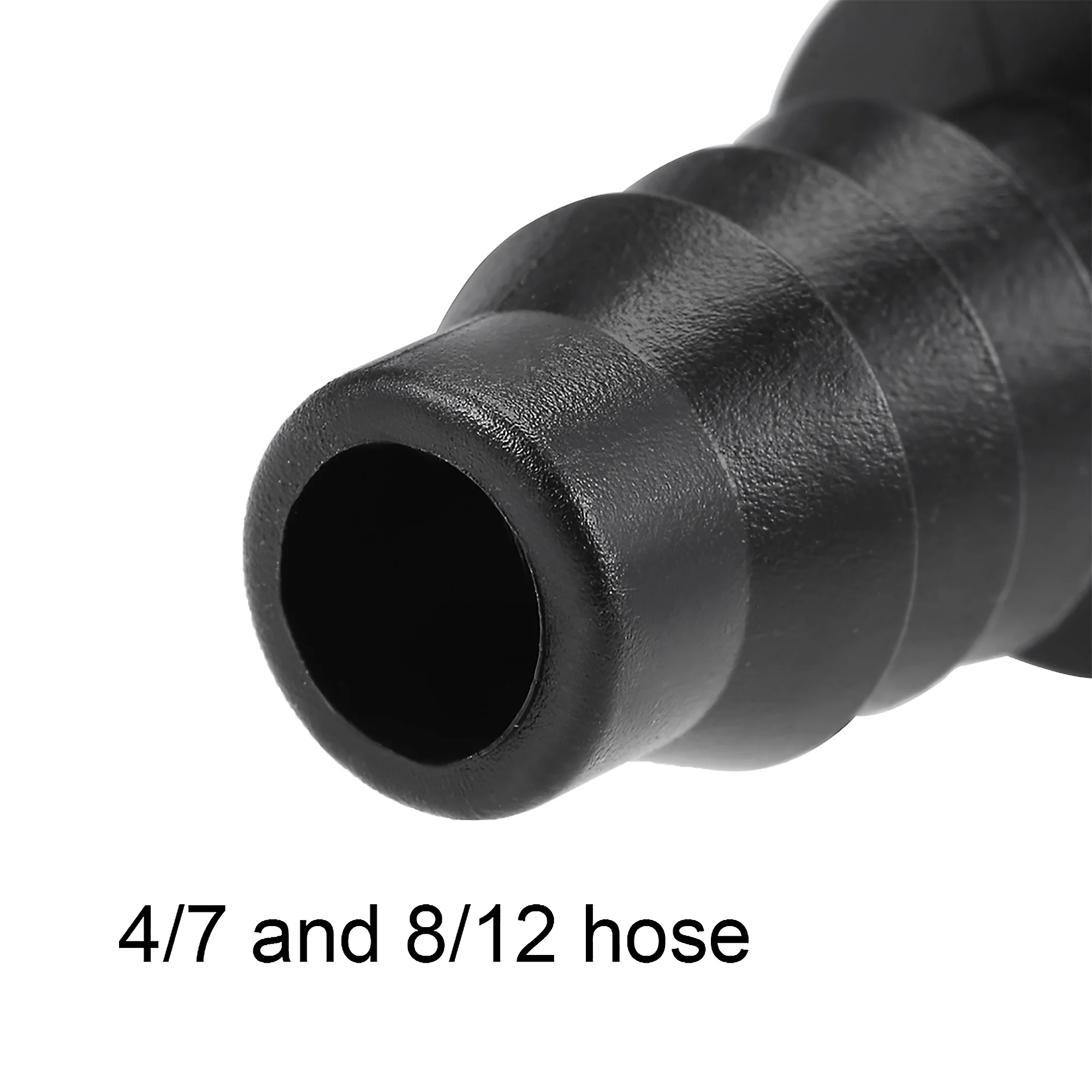 Barb Drip Pipe 4mm and 8mm Inner Diameter Hose Plug Connector for Garden Irrigation System, Plastic 10pcs