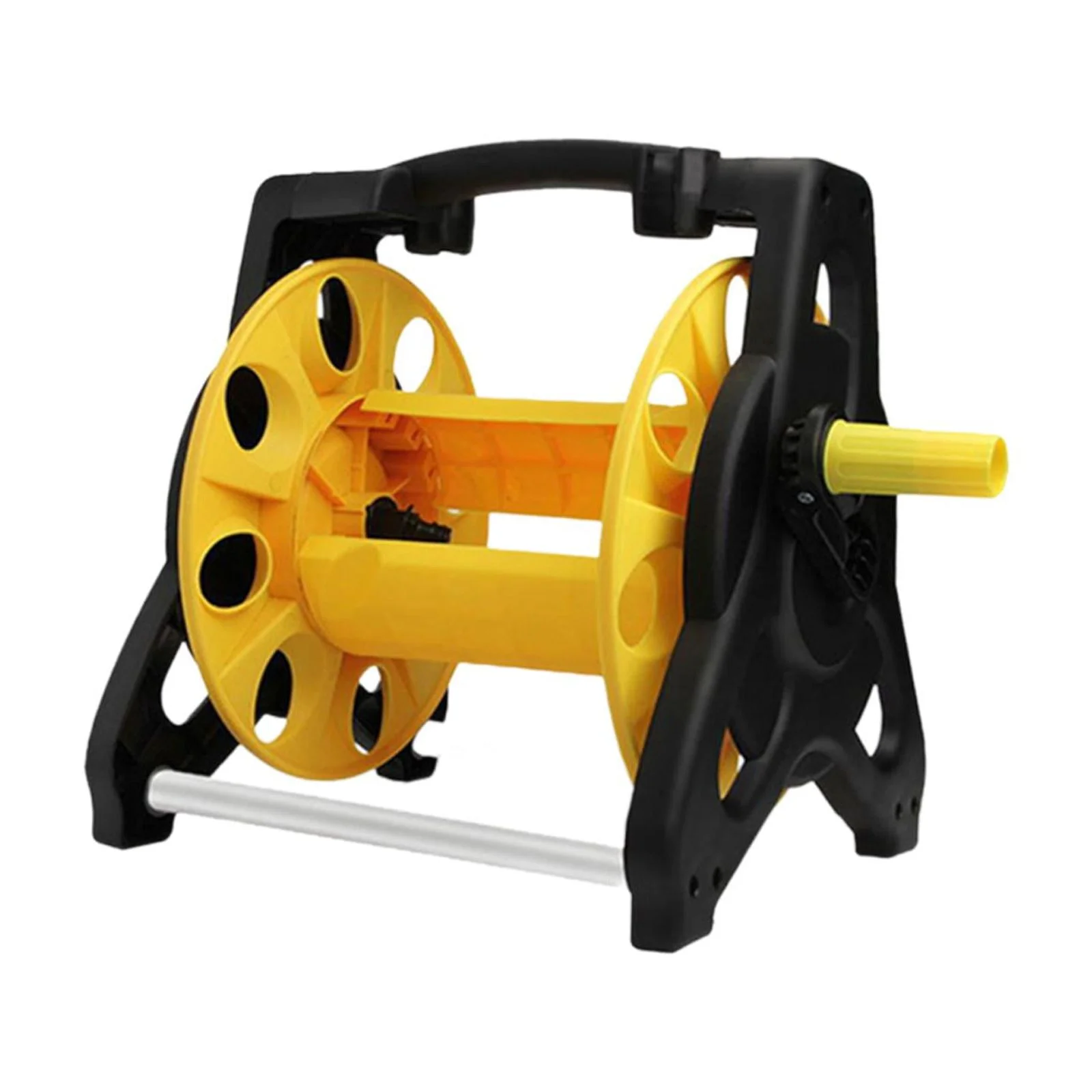 simhoa Hose Reel Cart Pipe Storage Rack Garden Tool Resistant Pipe Organizer Water Hose Holder for Agriculture Outdoor Cleaning Farm BA03 40M