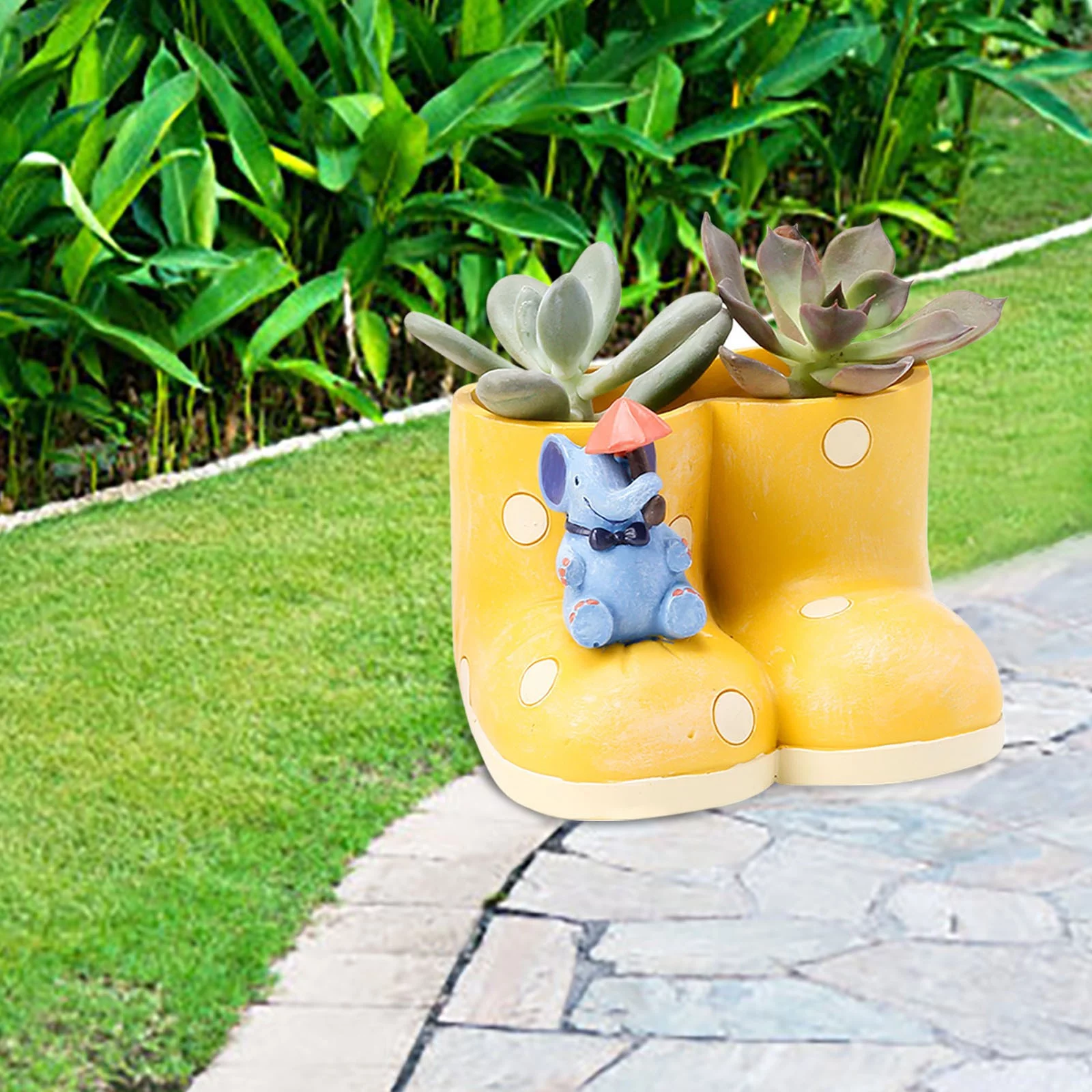 NLLSHGJ Elephant Flower Pots Planters Environmental Protection Potted Pot Personalized