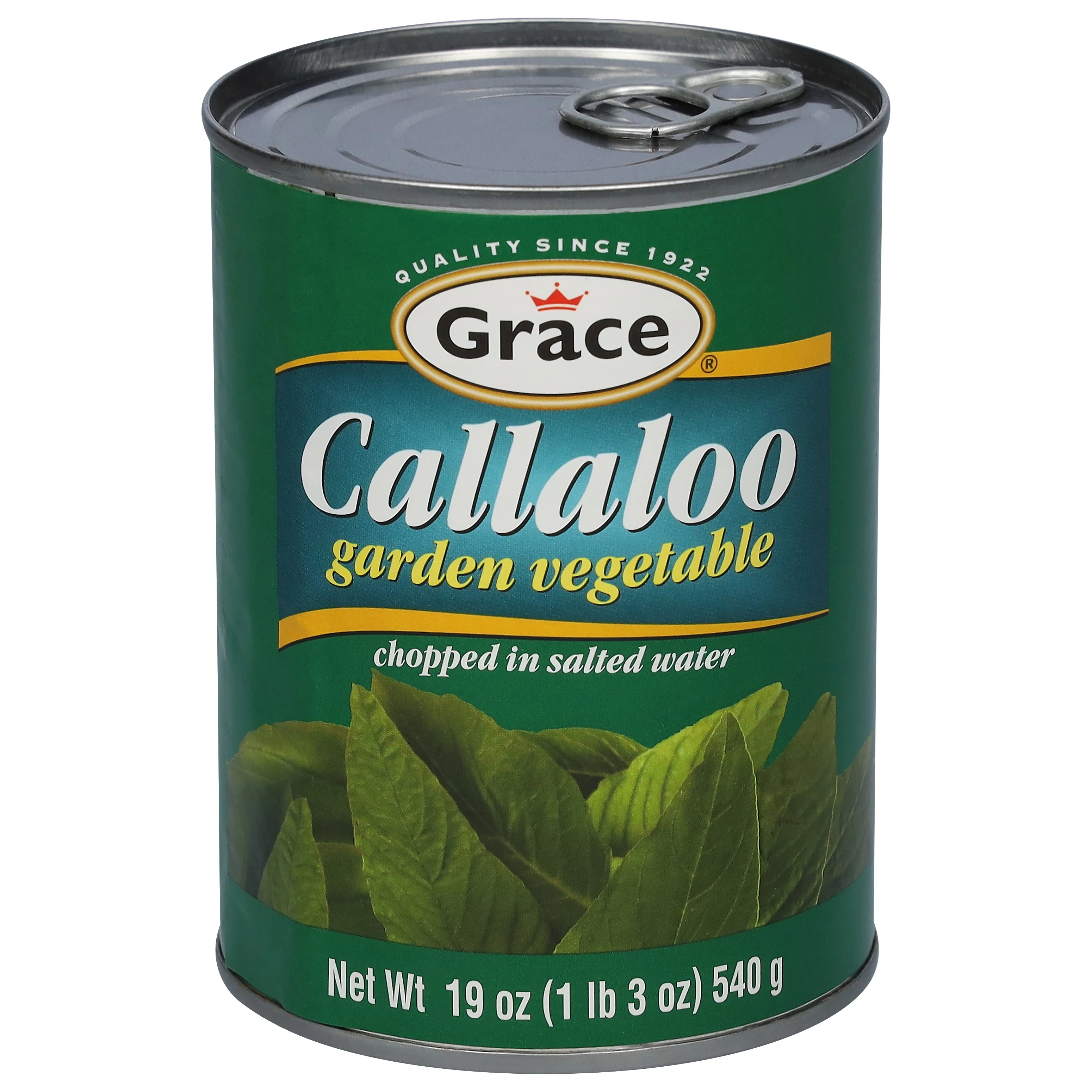 Grace Callaloo in Salt Water, 18 oz Can