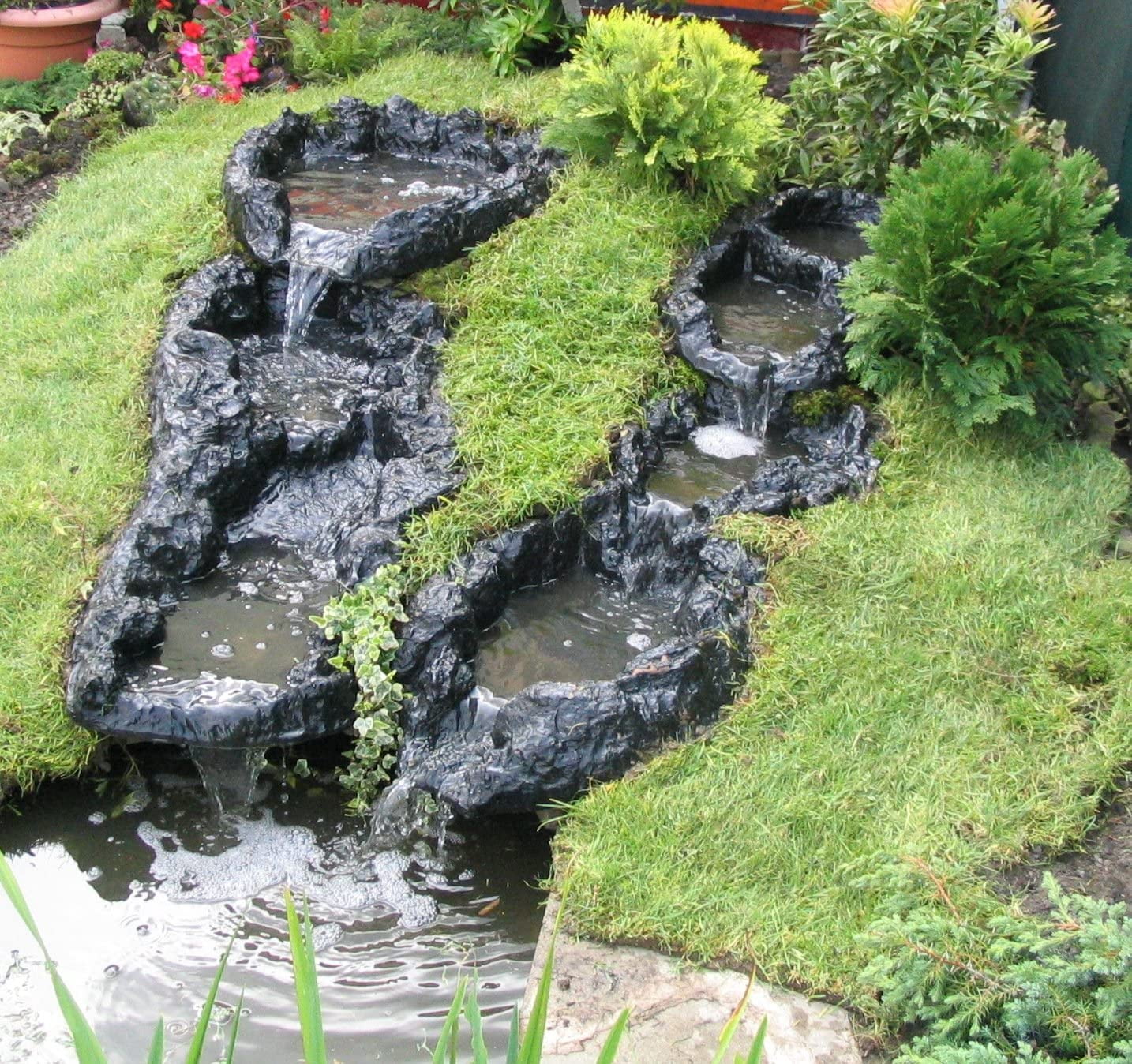 PondH2o Header Pool  Cascade, Rugged PVC Water Garden Pond
