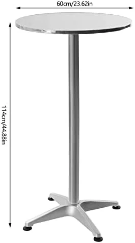 JYHOME High Top Pub Table Round Counter Height Cocktail Table  Table Bistro Table Indoor Outdoor Patio Table Round Cocktail Height Table  Height Table Modern Round Counter Table for Pub