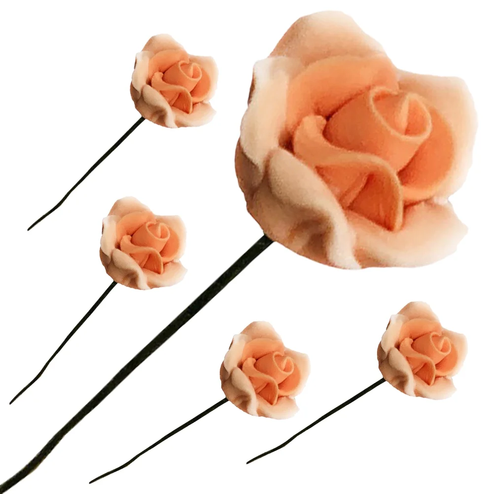 Artificial Flower Pot Decorations Mini Garden for Model Decorative Roses Flowers Adornment Decorate Bride