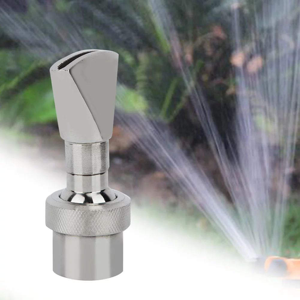 Alupre Fan Shaped Nozzle,FNPT 6'' DN20 Garden Stainless Steel Fountain Pond Water Nozzle Fan Shape Sprinkler