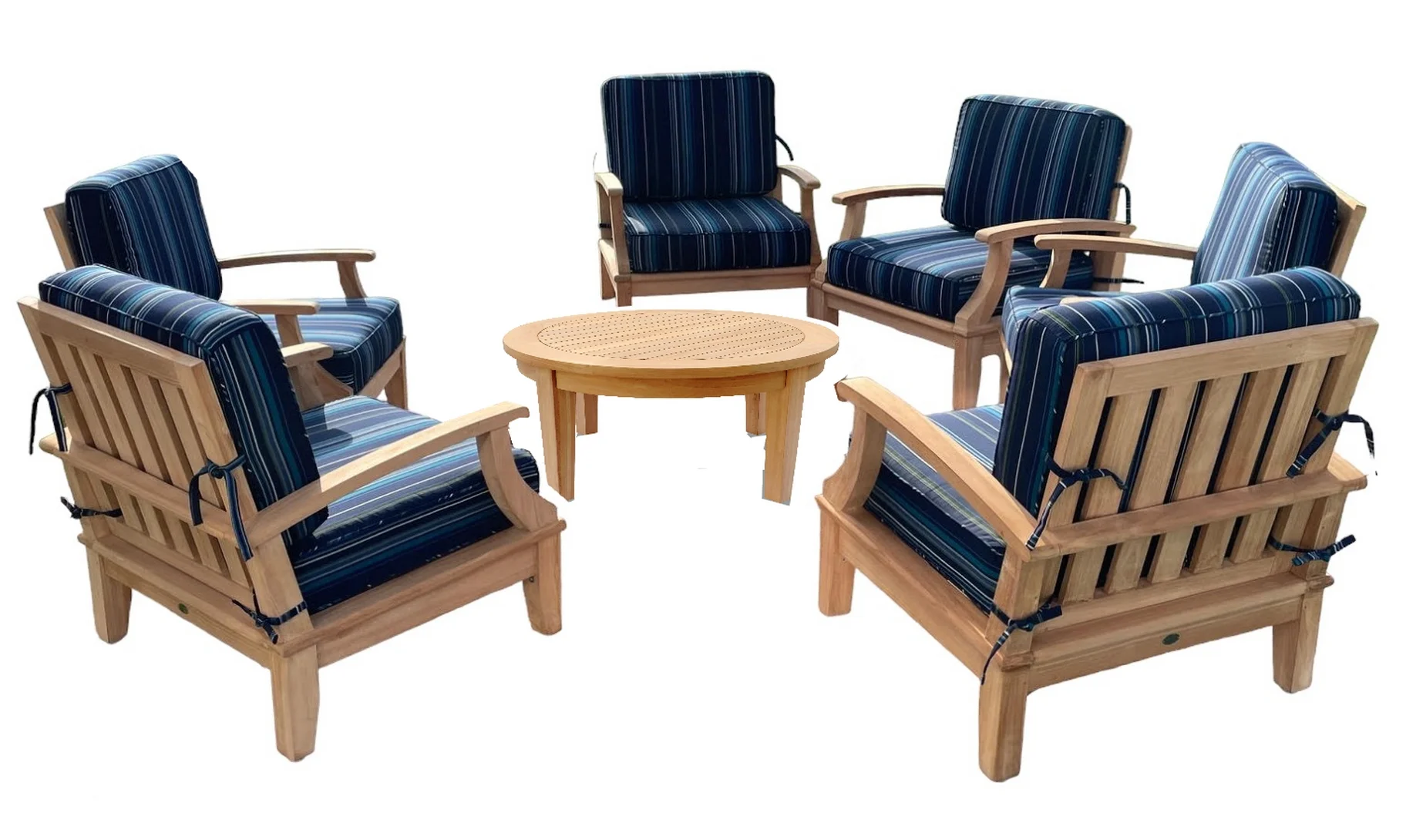 Somer 7 Pc Lounge Chair Set: 6 Lounge Chairs & 36