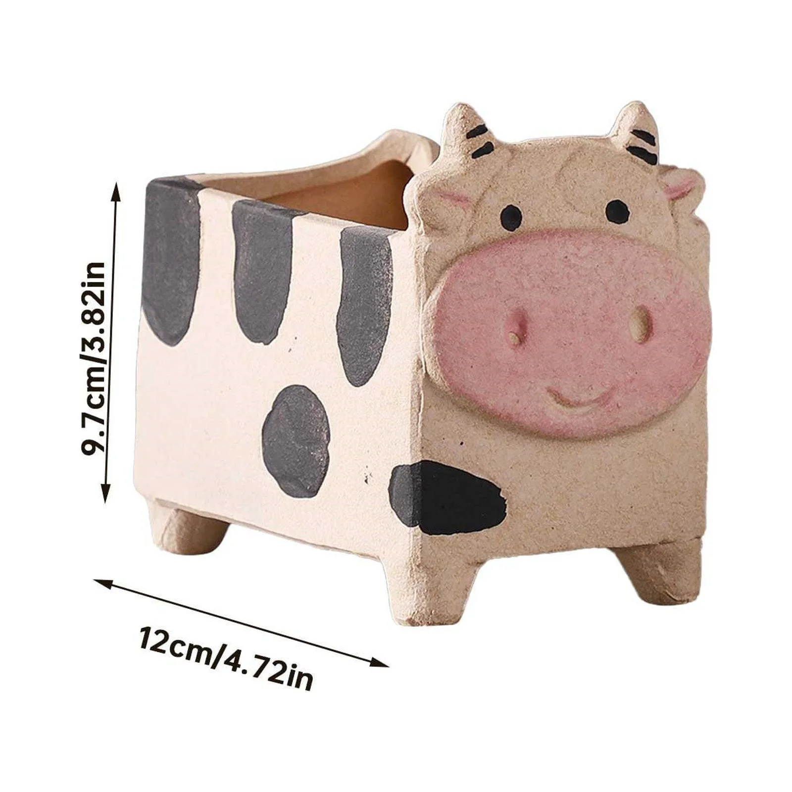 Cute Farm Ceramic Cartoon Flowerpot 1PC Simple And Cartoon Fleshy Flowerpot Gardening Potted Fleshy Flowerpot Animal Flowerpot