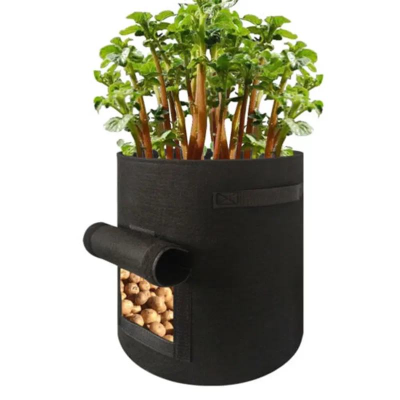 4/5 Gallon Potato Grow Pots Plant Bags Large Home Garden Pot Tomato Vegetable Planter Growing Bags PE Fabric Jardin Tools