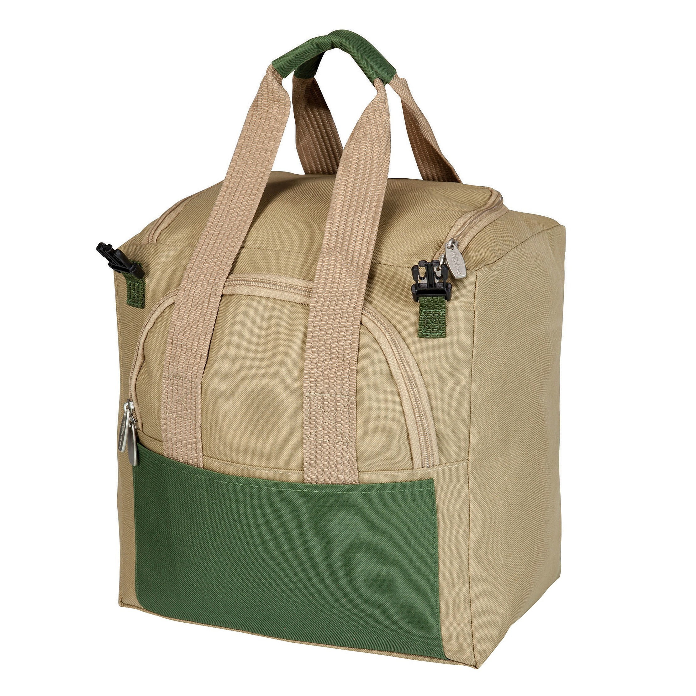 5pc Garden Tool Set with Tote And Folding Seat - Olive Green