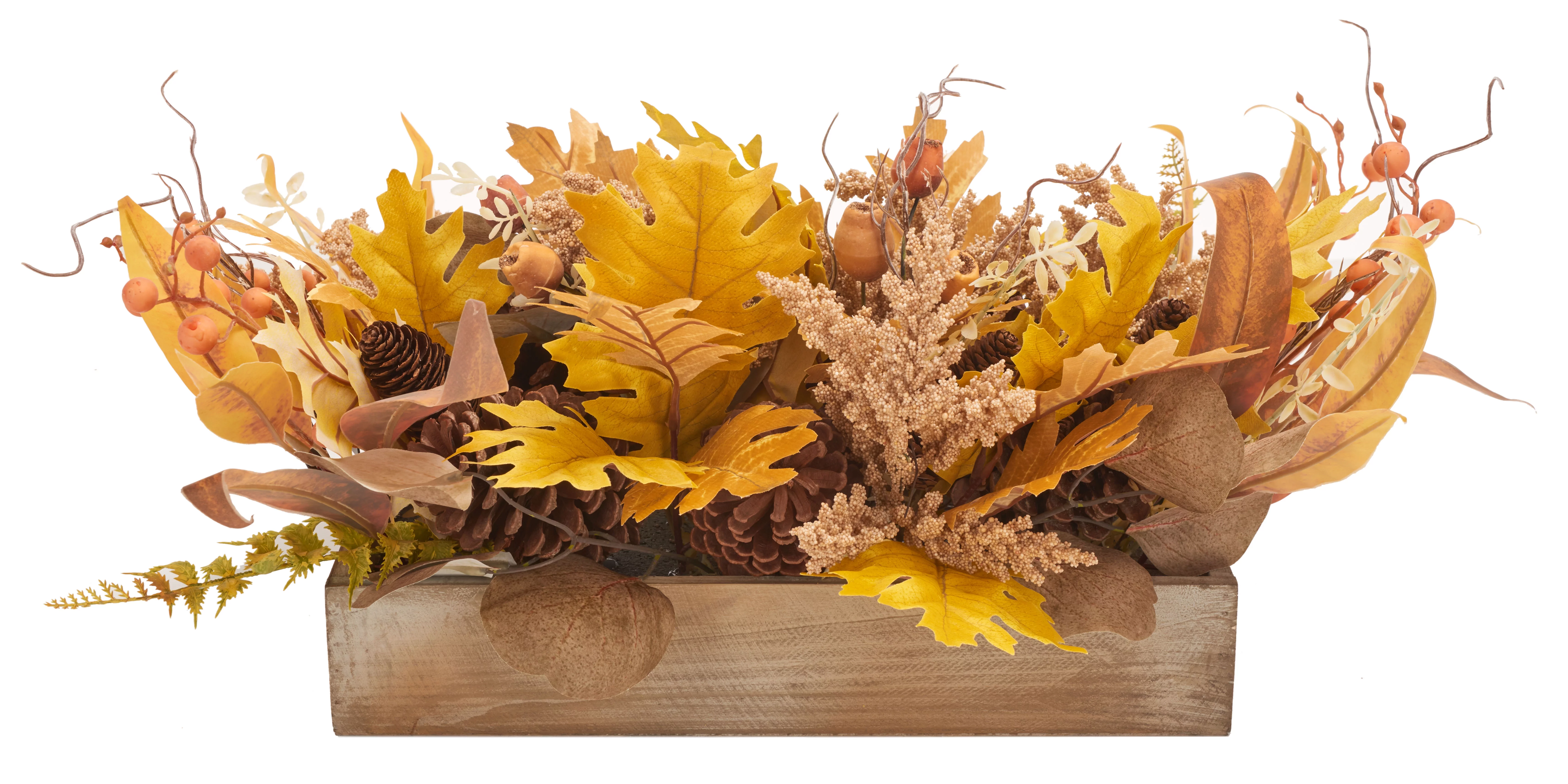 SAFAVIEH Faux 31 Inch Oak Leaf & Eucalyptus Potted Arrangement, Multi