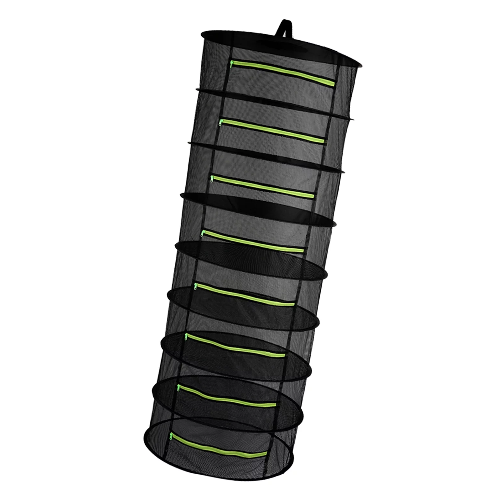 Hanging Basket 8 Layers with Zipper Folding Dry Rack Herb Drying Net Dryer Bag Mesh For Herbs Flowers Buds Plants