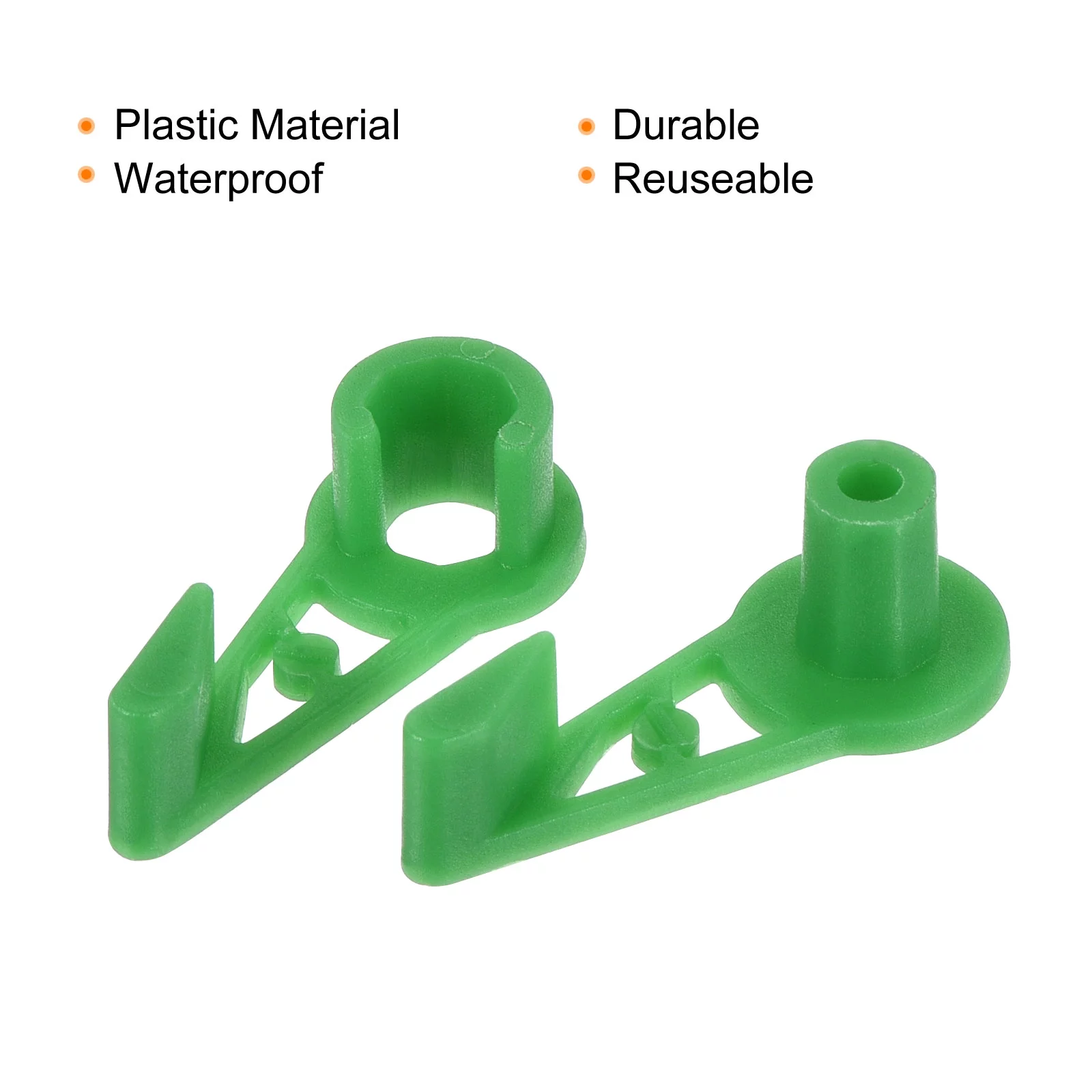 Uxcell 360 Degree Adjustable Plant Bending Clip Fixing Branch Shape Green 20 Pack
