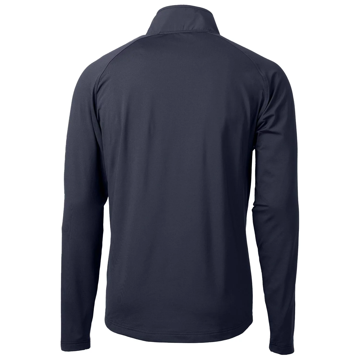 Men's Cutter & Buck Navy Auburn Tigers Adapt Eco Knit Hybrid Recycled Full-Zip Logo Jacket
