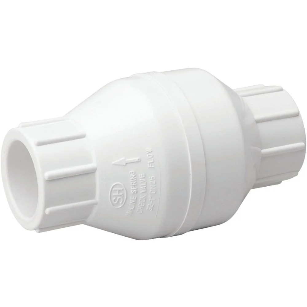 1 PK, ProLine 101-606-ProLine 1-1/4 In. PVC Schedule 40 Solvent Check Valve