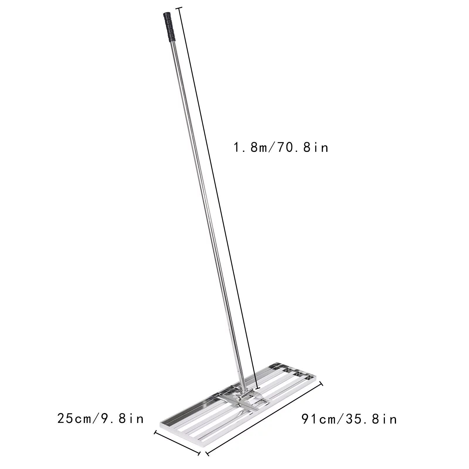 Leveling Lawn Rake Soil Rake Leveling Lawn Assistant Grass Golf Field Level Lawn Level Tool Silve
