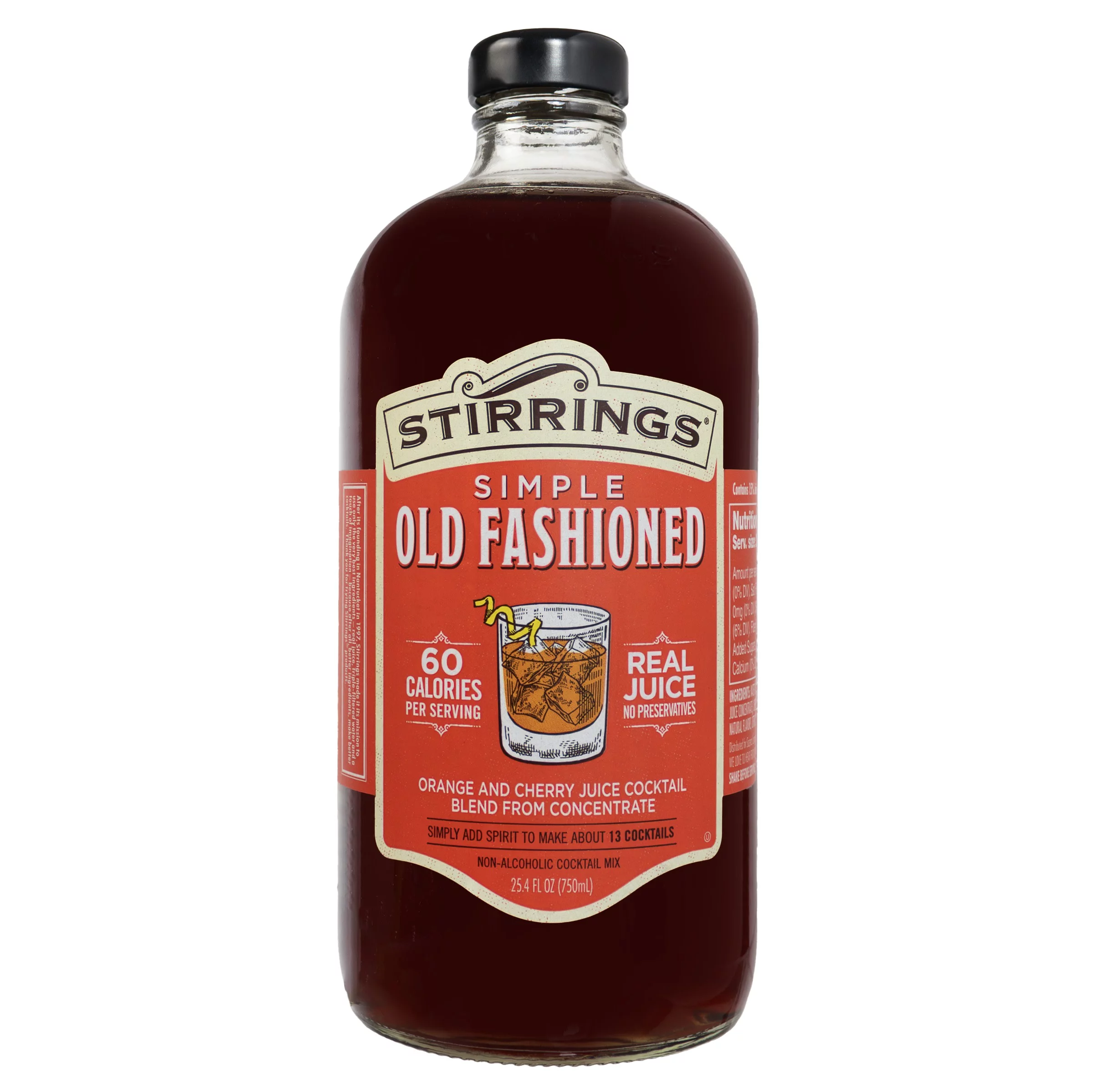 Stirrings Old Fashioned Cocktail Mixer, 750ml