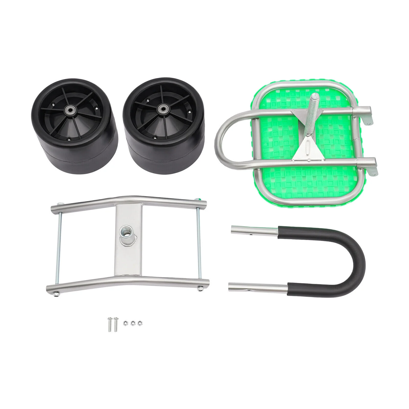 Height Adjust 360° Rotates Gardening Seats w/2 Rolling Wheels Stool Kneeling Pad