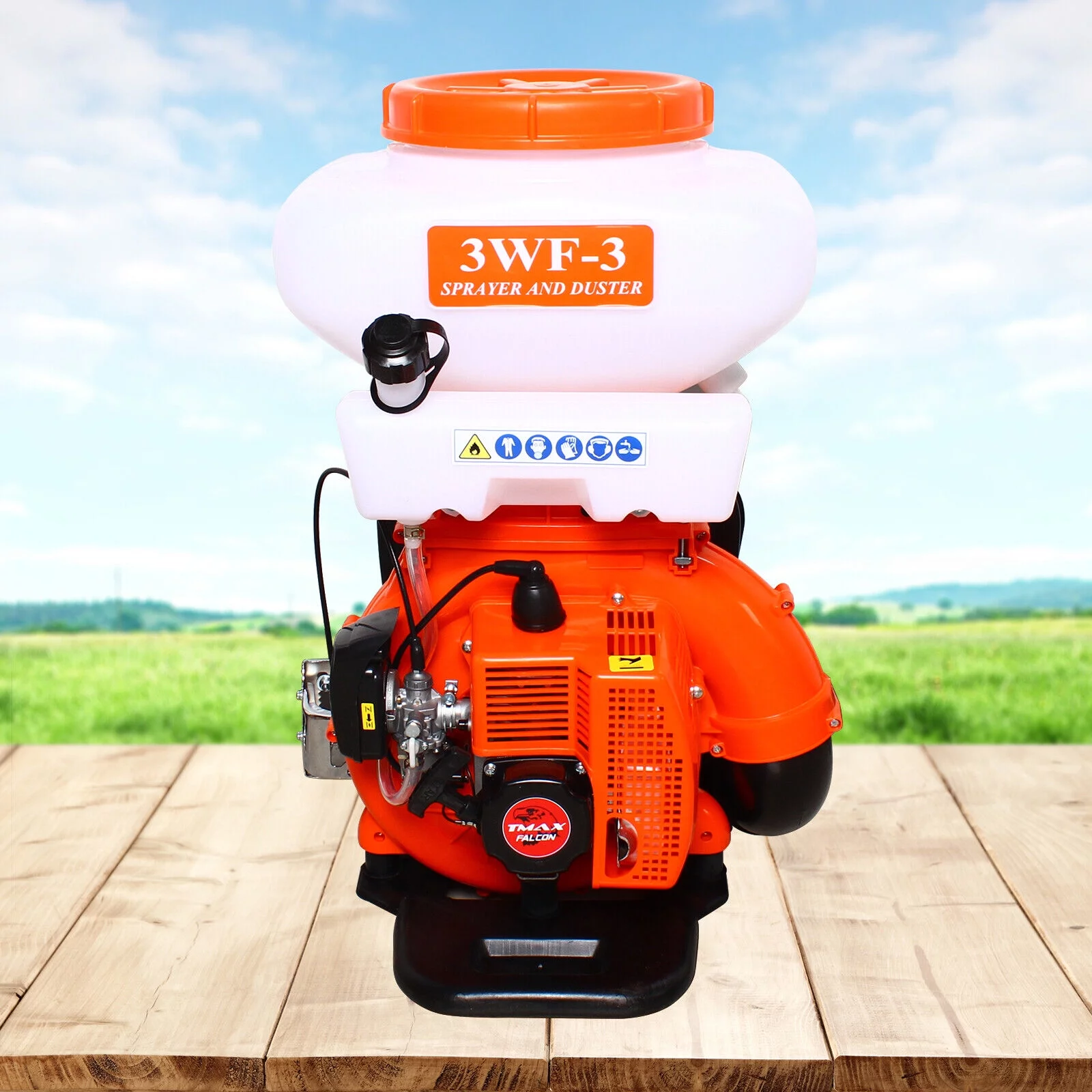 Miumaeov Backpack Fogger Sprayer Blower 3WF-3 14L Gas Mosquito Insecticide 7500 RPM