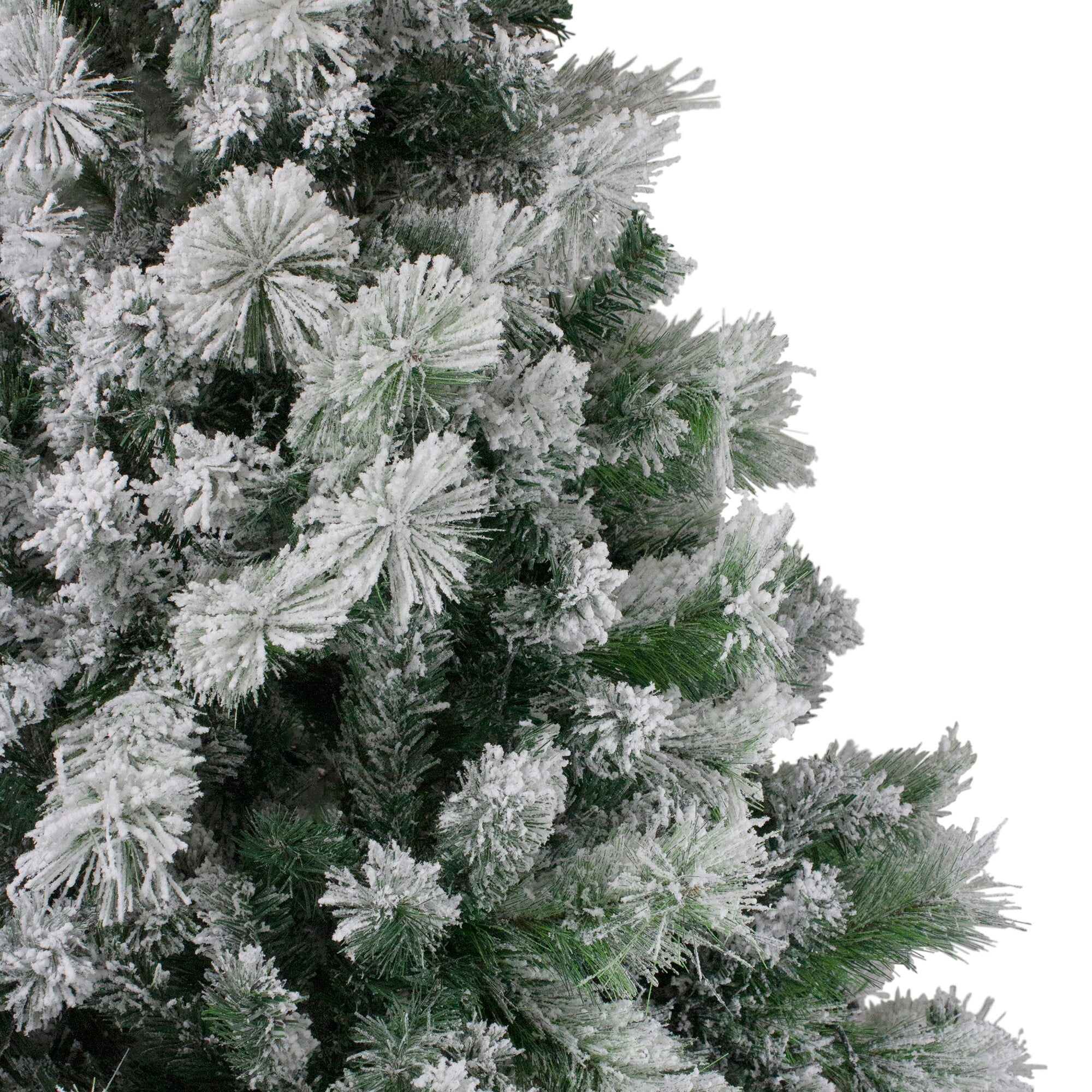 Flocked Somerset Spruce Artificial Christmas Tree - Unlit 7.5 Foot