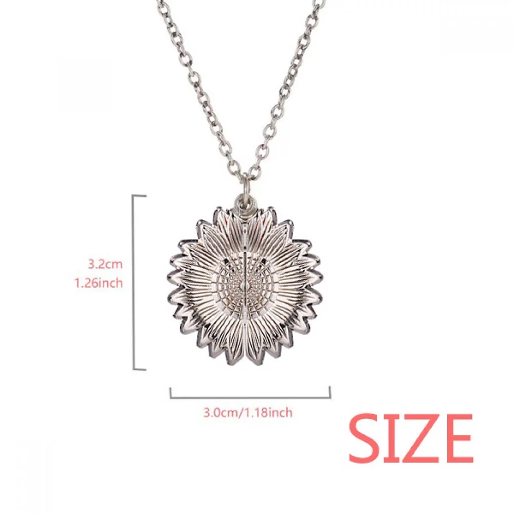 Saplings Injustice Small TV Face Original Sunflower Necklace Pendant Locket Jewelry