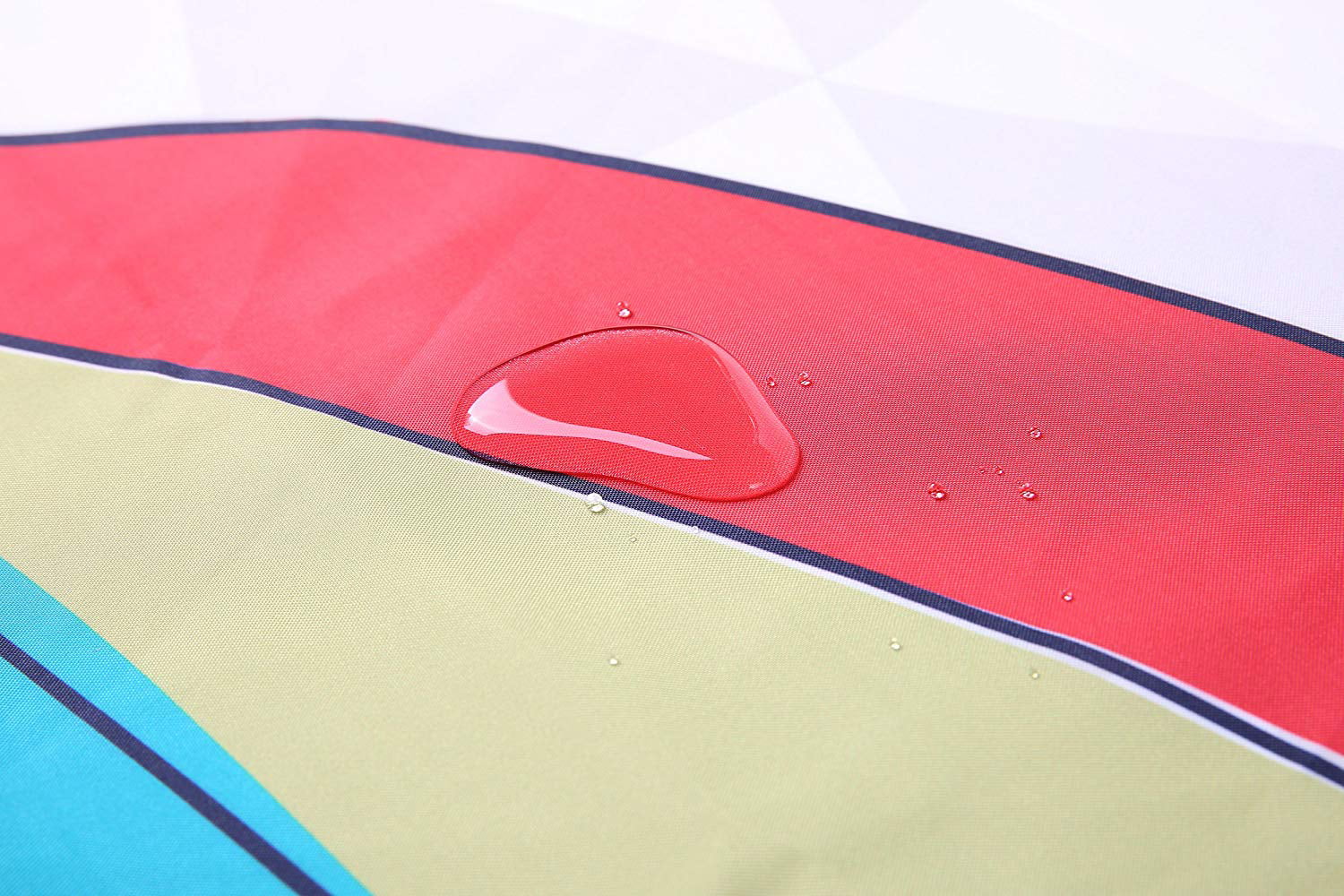 ARTJIA Green Jungle Forest Waterfall and Rocks Covered with Moss Tree River Rain Creek Fall Polyester Shower Curtain Bathroom Decor 66x72 inches