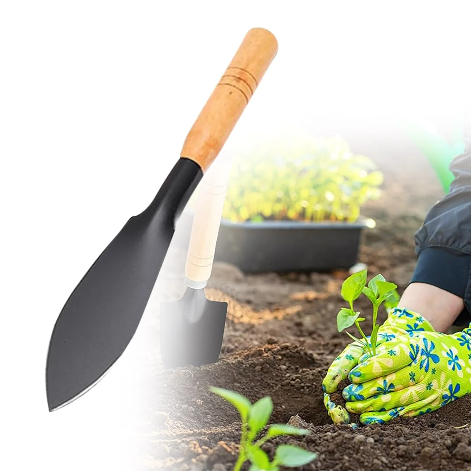 9 Small Shovel Garden Art Digging Wild Vegetables Garlic Flower Cultivation Tools Seaside Agricultural Vegetable Tools Succulent Grass Cover