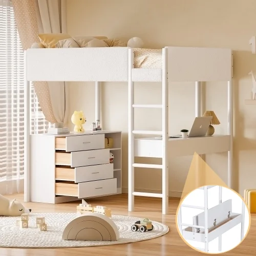 Stylish Cream Modern Kitchen Playset for Kids, Great Gift for Boys&Girls