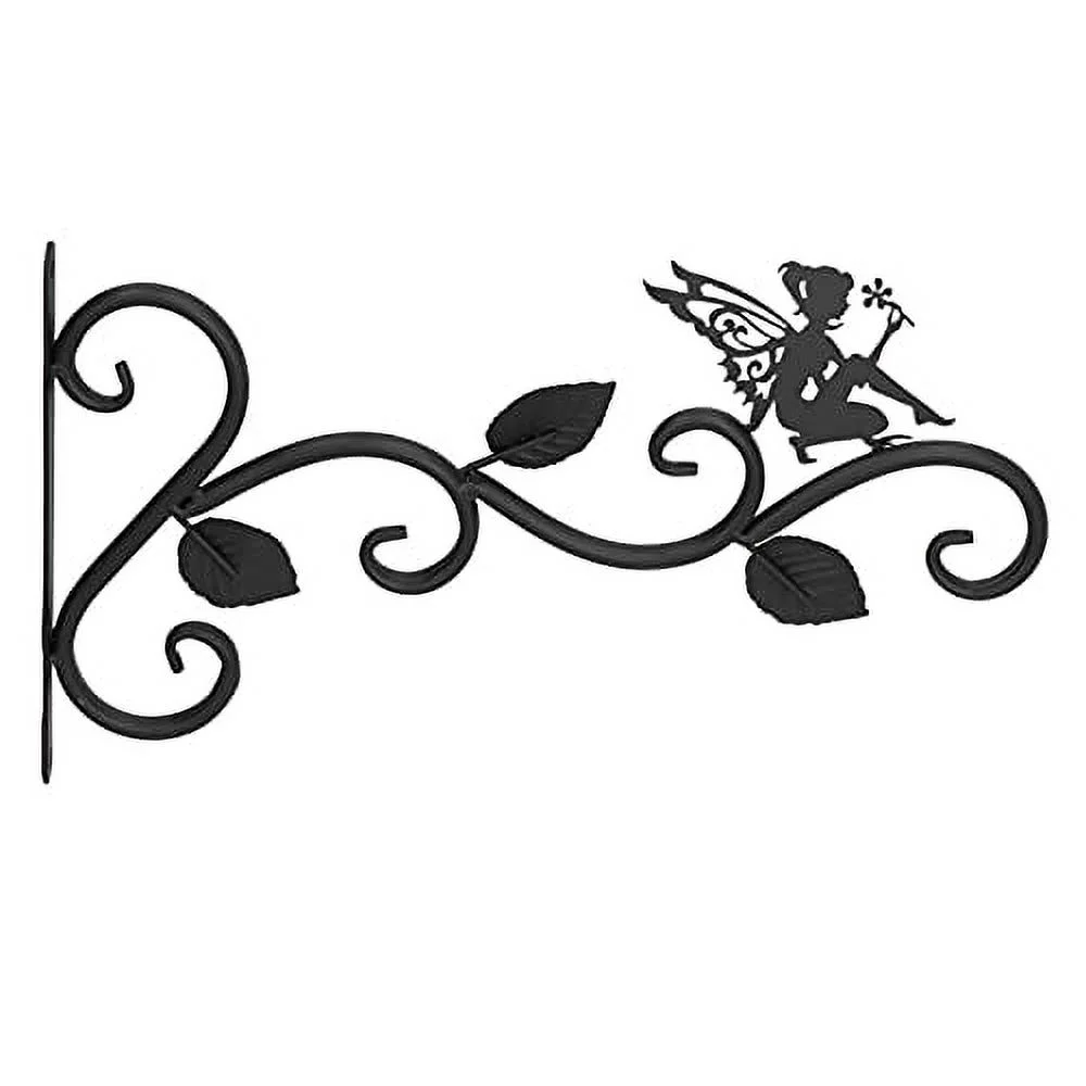 MINGZHE 7.5x12.0in Hanging Basket Hooks Hanging Plant Bracket Hanging Brackets Metal Plants Plant Hanger Plant Bracket Outdoor Wrought Iron Wall Planter Hook Flower Pots Hanger for Living Room Balcony