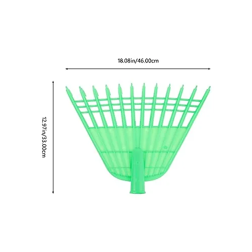 Angoily Camping Rake Garden Rake Head Replacement Plastic Garden Leaf Rake Large Pitch Fork Scoops for Yard Garden Lawn Grass Leaves Cleaning Tools Agricultural Tool Small Rake