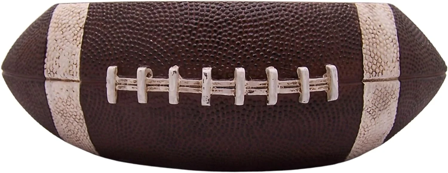Wowser Brands Durable Football Shaped Planter Pot, Home & Garden Decor, Sports Theme Planter, 10.25 Inches