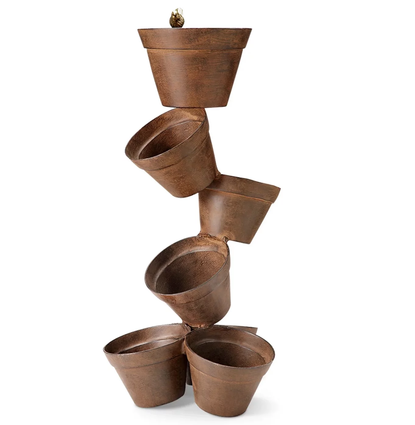 SPI Aluminum Precarious Pot Stacked Garden Planter