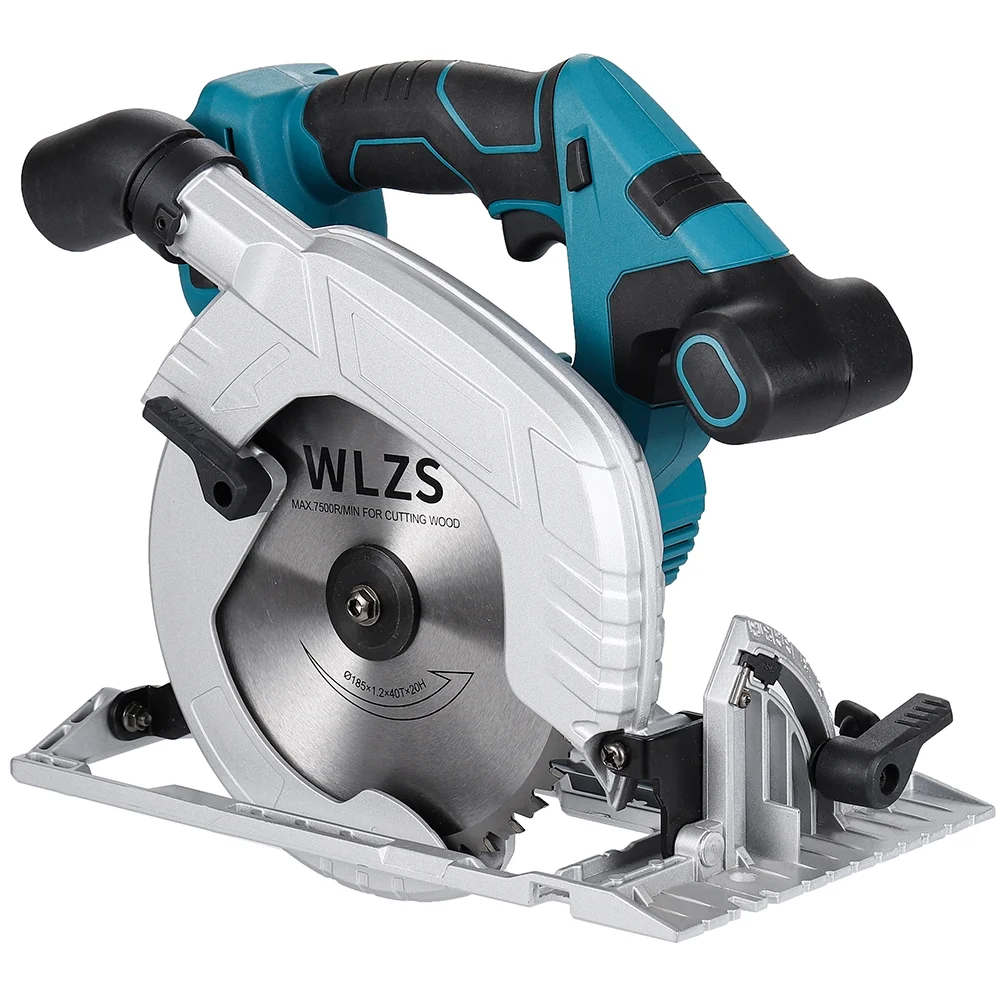 Cordless Circular Saw Compatible with Makita Battery,Adjustable Electric Saw Battery Powered Circular Saw for Wood, Tiles, Wood, Soft Metal, Plastic