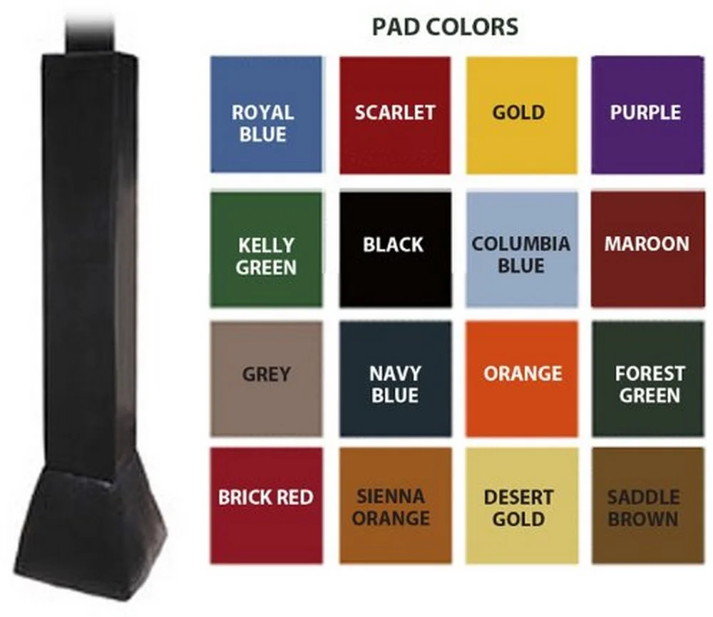 First Team FT79 Foam-Vinyl Deluxe Pole Pad for 6 in. Crank Adjust Poles, Purple