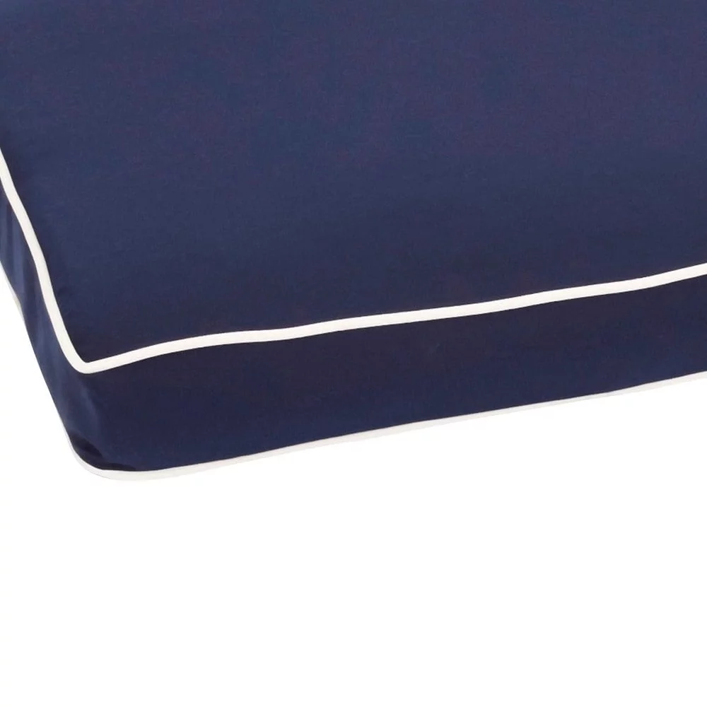 Humble and Haute Kokomo Teak Dining Chair Cushion with Sunbrella Fabric Black