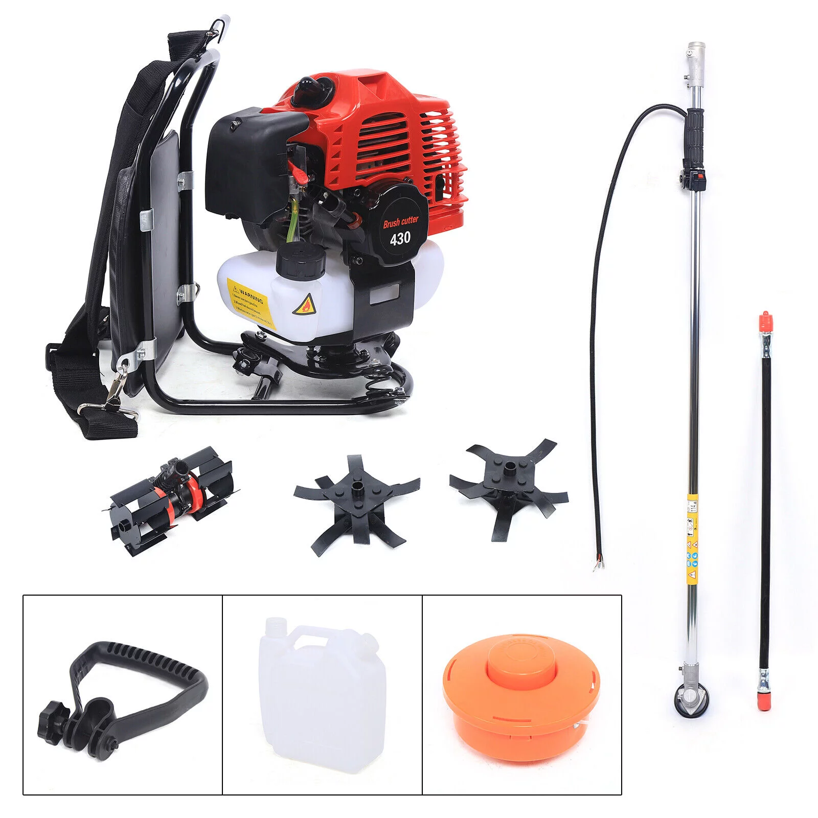43CC Gas Power Brush Cutter Grass Trimmer Powerful Cutter for Garden Mowing Tool