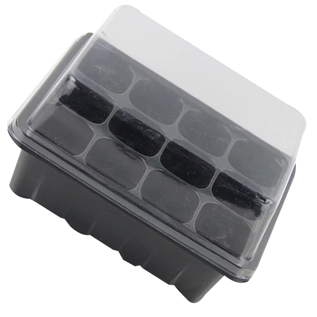 TureClos 3 Pcs/Set 12 Cells Seedling Trays Seed Starter Box Plant Flower Grow Starting Germination Pot