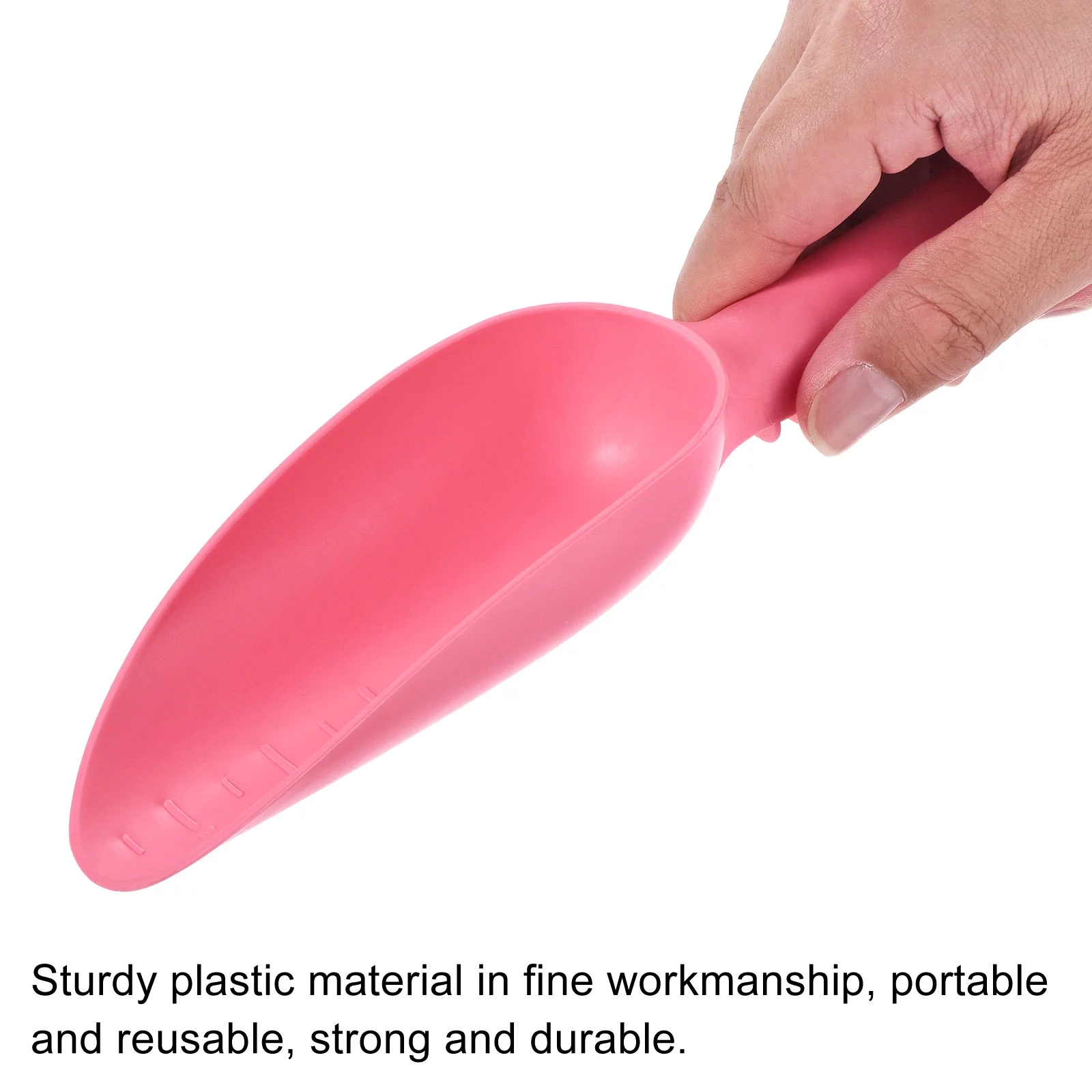 Uxcell 10'' Gardening Shovel Spoons Soil Scoops Transplanting Tools, Pink 2 Pack