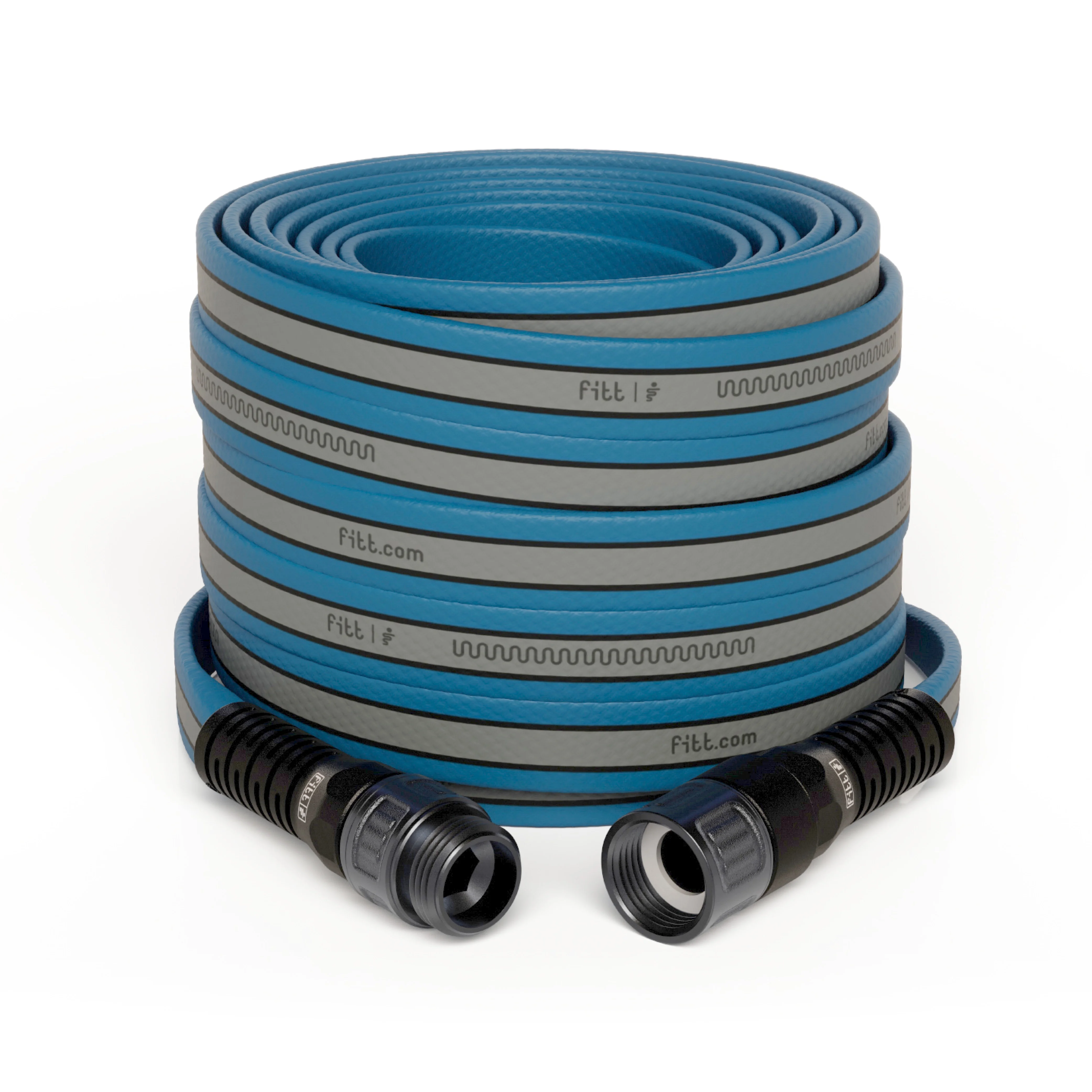 FITT HiFlo 100ft Lightweight Blue Hose with Aluminum Couplings