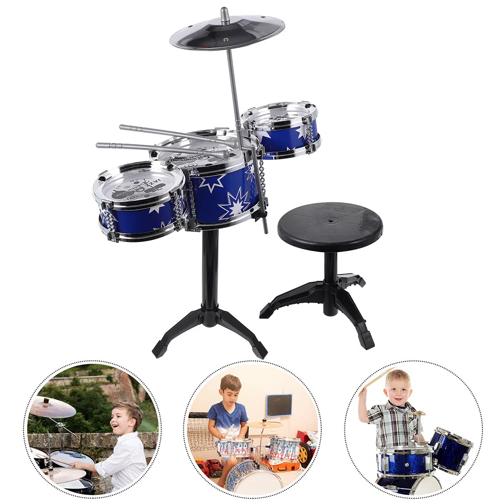 NUOLUX 1 Set Kids Drum Set Educational Toys Simulation Drum Set Kids Playset Drum Toys